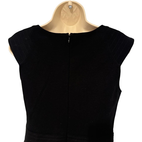 Three Dots Black‎ Tank bodycon Dress Layered Skirt Large Pre-owned - Picture 5 of 12